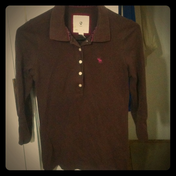 A&F 3/4 sleeve polo