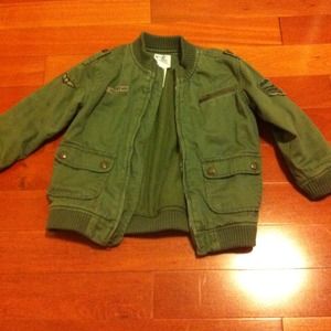Bundle Boy jacket 5t old navy green and 2 dress
