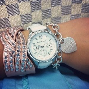 Michael Kors Accessories - MK Embossed Genuine Leather Watch Michael Kors Accessories - MK Embossed Genuine Leather Watch
