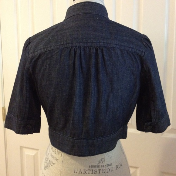 NWOT Gap1969 Lmtd. Edition Chambray Cropped Jacket - Picture 2 of 3
