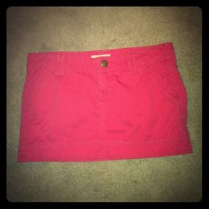 Hot pink mini skirt by Express