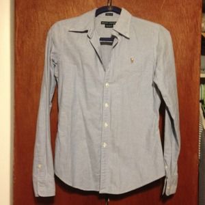 Ralph Lauren skinny fit button-up collared shirt