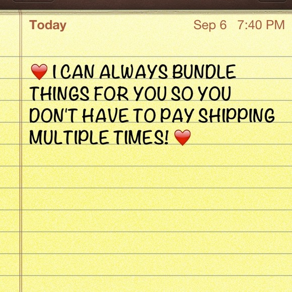 I can bundle whatever you like in my closet!