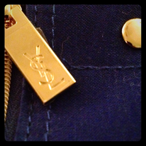 ❌SOLD❌💙YSL COSMETIC BAG💙GOLD ZIPPERS/HARDWARE💙