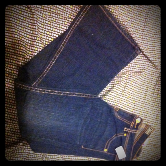 Dark blue jeans