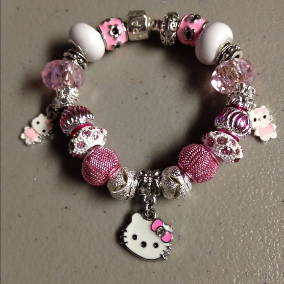 Multi Pink Hello Kitty Charm Bracelet (Child Size) - Picture 1 of 1