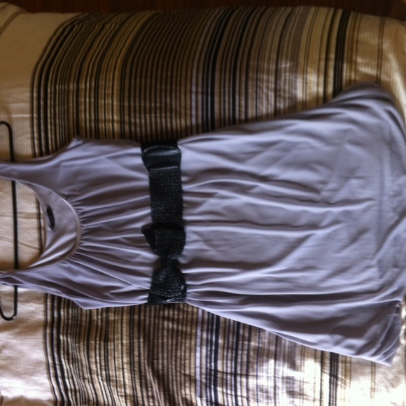 RESERVED Fun Soprano gray dress with bow belt!