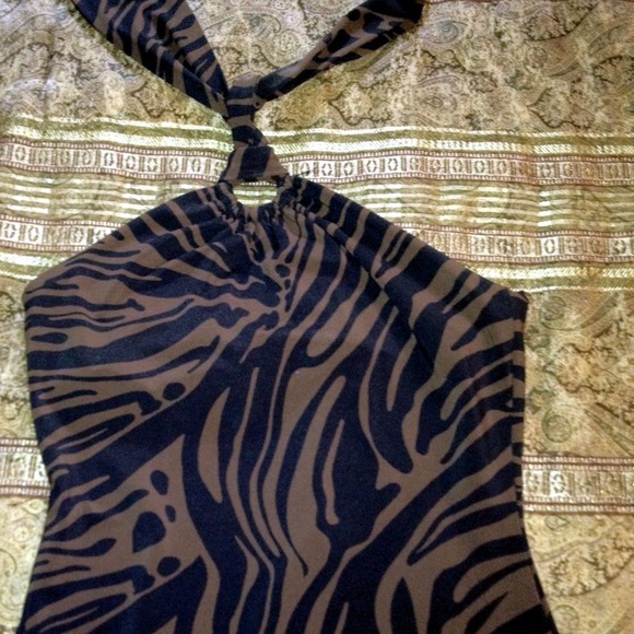 Adorable print halter top