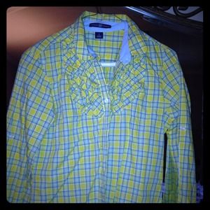Yellow plaid shirt