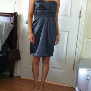 Strapless Dark Gray Dress
