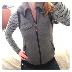 Burton gray hoodie-vest - cute for winter!