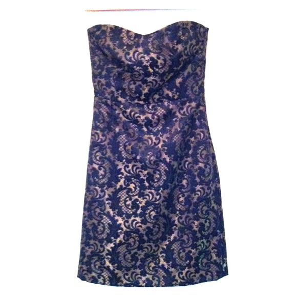 Black/gold print cocktail dress