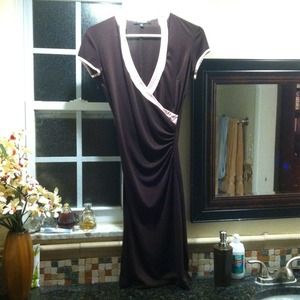 Brown and pink rampage dress