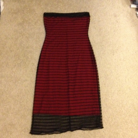 Lace top strapless dress