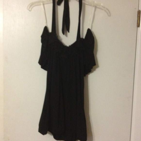 Black halter top