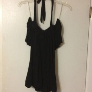 Black halter top