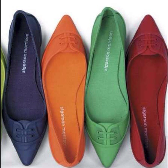 Sigerson Morrison Rain or Shine Flats (BLACK)