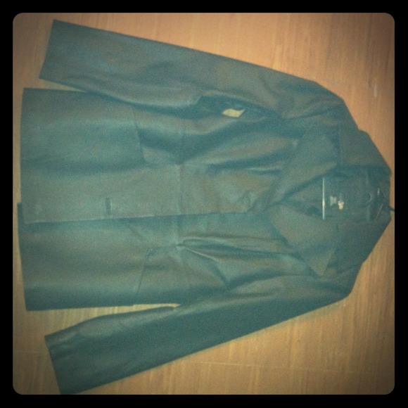Black genuine leather jacket size small!!