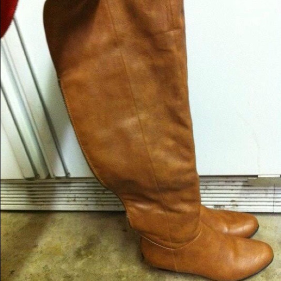 ❌ SOLD❌ OVER THE KNEE COGNAC BOOTS--PAYPAL ONLY