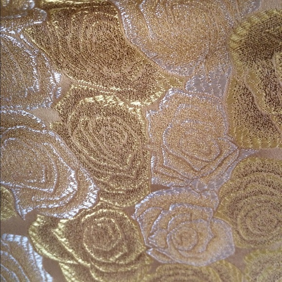 NWT ABS by Allen Schwartz Gold Cocktail dress Sz 8 - Picture 4 of 4