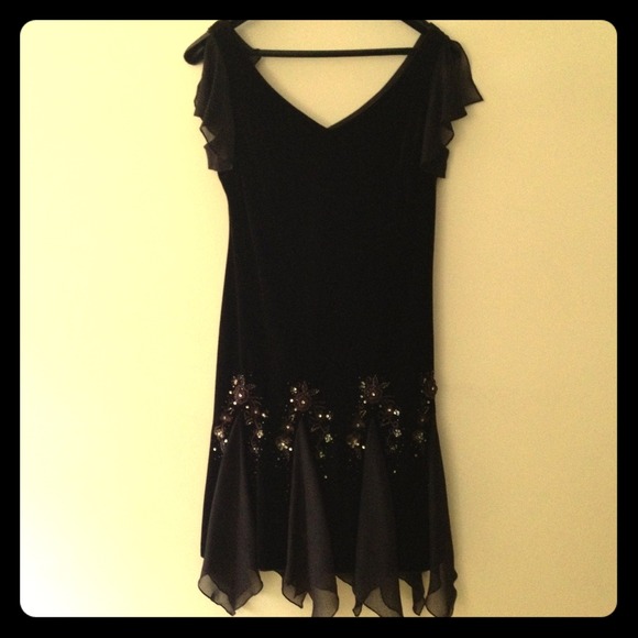 Dark chocolate velour dress