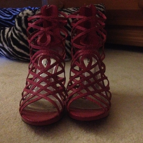 Pink Strappy Heels
