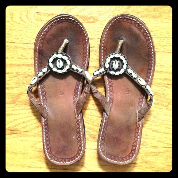 Genuine Leather flip flops