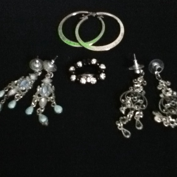 Bundled Tiffany Inspired Hoops, Plus a Ring