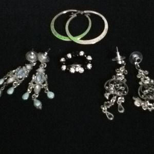 Bundled Tiffany Inspired Hoops, Plus a Ring
