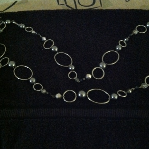 Lia Sophia single or double silver necklace