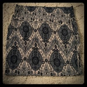 ::sold::Lace patterened skirt with vintage rose