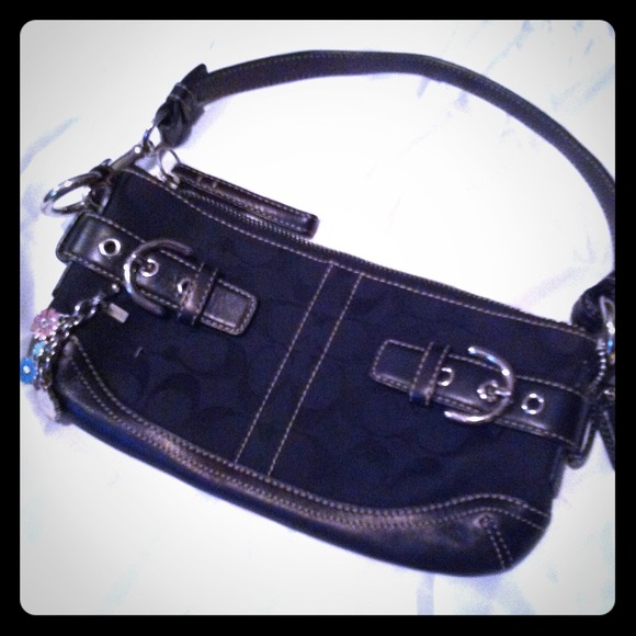 RESERVED Small Black Coach purse