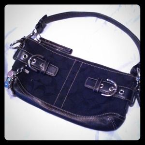RESERVED Small Black Coach purse