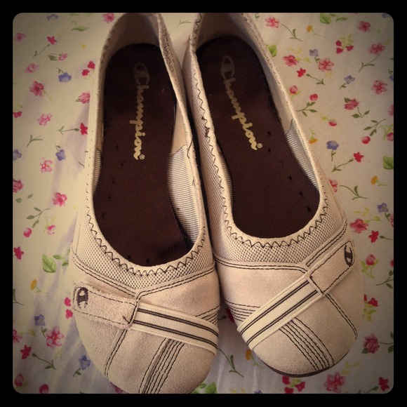 💢SOLD💢Adorable Champion flats with Velcro strap.