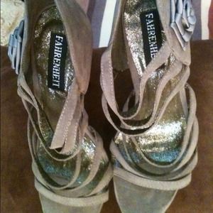 Gray Flatform High Heels