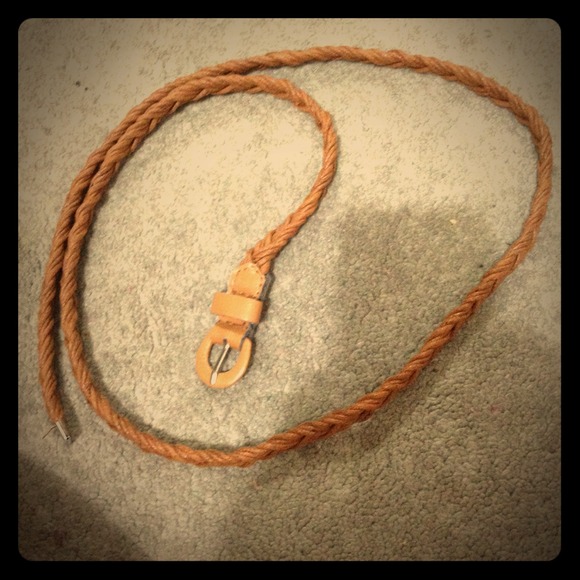 Braided skinny belt