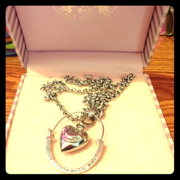 Juicy Couture heart necklace