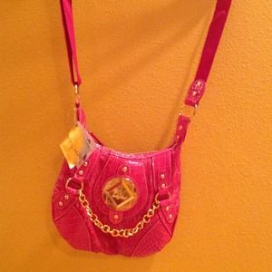 Hot pink cross body Baby Phat purse