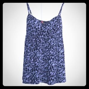 Leopard print baby doll top