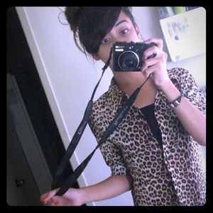 Cheetah print blouse