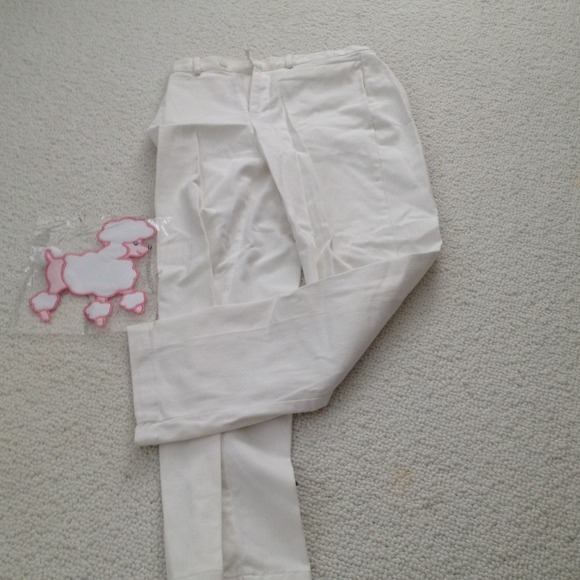 White jean-like pants