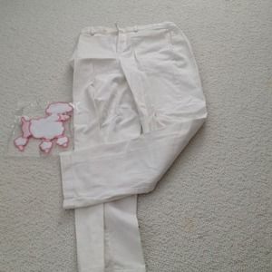 White jean-like pants
