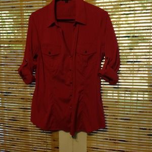 Hot pink Express shirt. Don't pass it up!