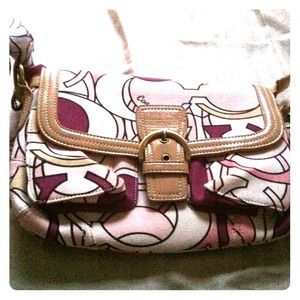 Pink coach handbag