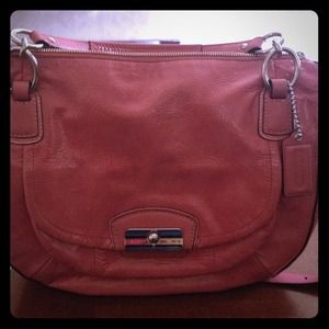 Authentic Coach pink patent leather bag