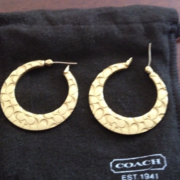 Authentic Coach earrings