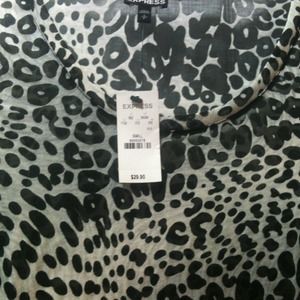 Long sleeved burn out tee from Express NWT small.