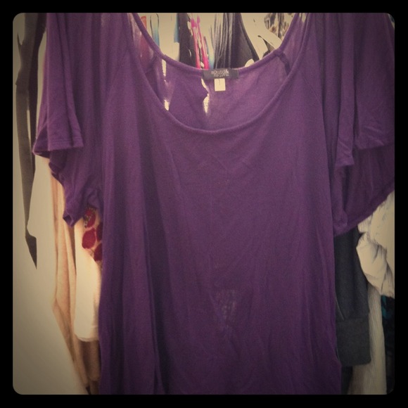 Purple Flowy shirt