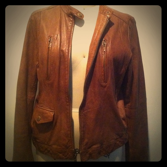 Trade with @amberlealayton Banana Leather Jacket