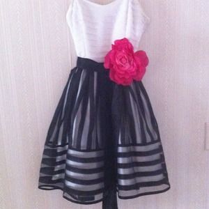 Megan & Co black and white dress